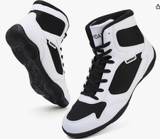Bravover Wrestling Shoes High Top ProWrestling & Boxing Shoes for Men Women,10.5