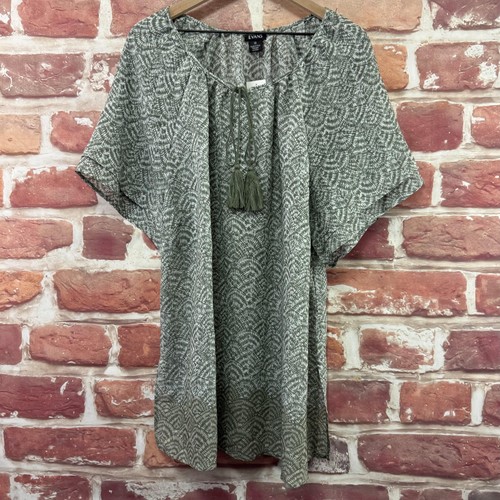 Evans top womens green boho - evans,