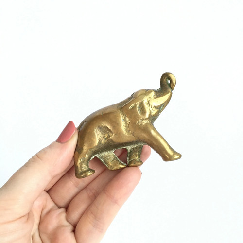 Solid brass lucky elephant - lucky,