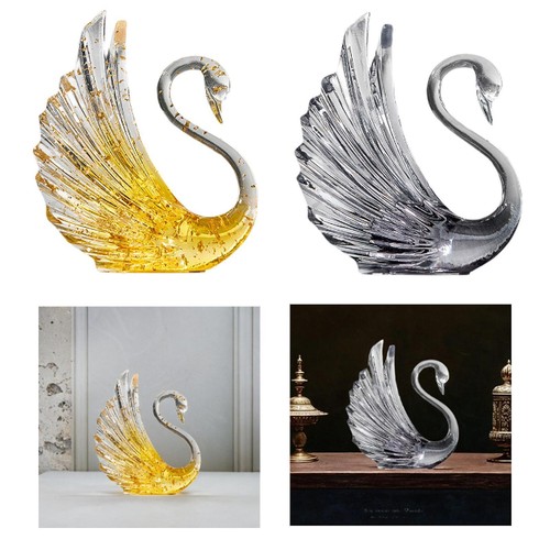 Swan statue figurine - statue,
