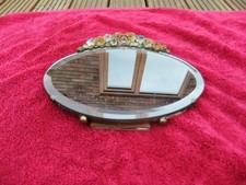 Vintage oval barbola mirror - barbola,