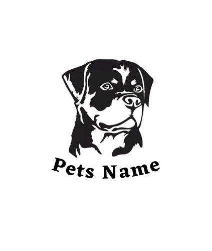 Personalised rottweiler dog - personalised,