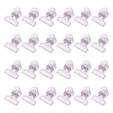 24 Pcs Plastic Bull Dog Clip