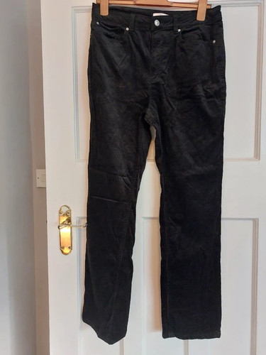 Corduroy black trousers - m&s,