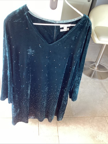 White stuff teal velvet - white,