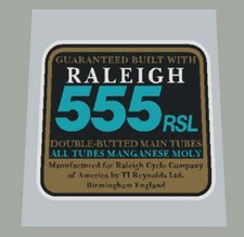 Raleigh Tubing decals