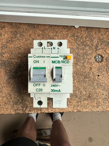 Crabtree polestar rcbo double - crabtree,