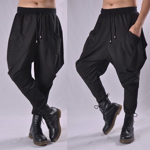 Harem pants low crotch - pants,