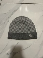 lv beanie grey authentic 