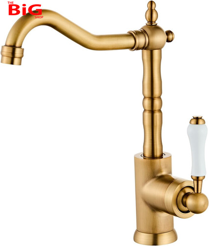 Antique brass kitchen sink - brass,