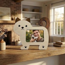 Animal Shape Photo Frame Wood