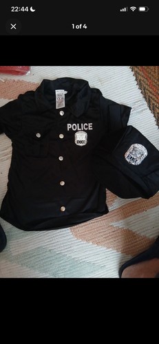 Black american police cop - black,