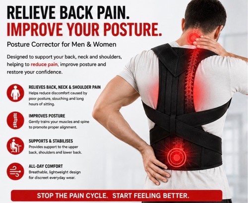 Posture corrector back brace - posture,