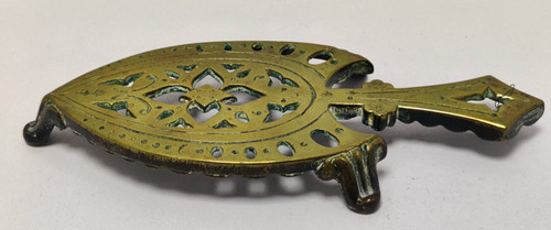 Antique brass flat iron - antique, stand