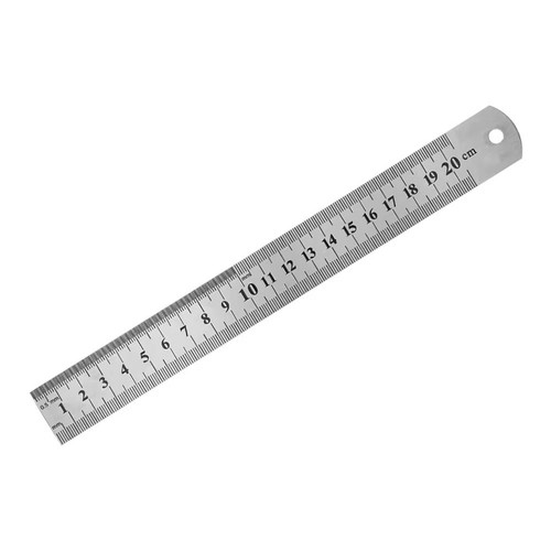 Double side metal ruler - double,