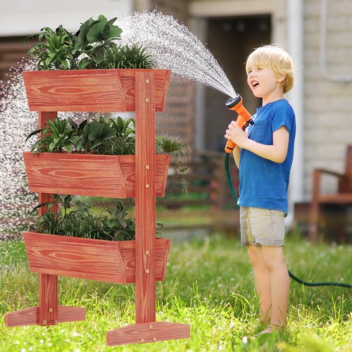 Tier wooden vertical raised - wooden,