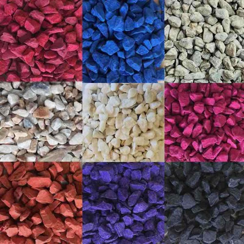 Decorative colour garden stone - decorative,