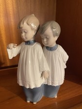 NAO Handmade LLADRO choirboys Figurine (bell missing)
