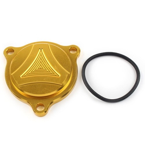 Gold engine oil filter cover - gold,