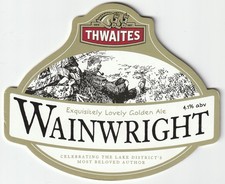 UNUSED PUMP CLIP FRONT - THWAITES BREWERY - WAINWRIGHT GOLDEN ALE