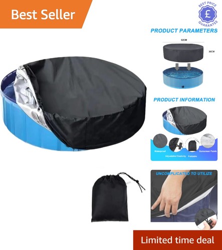 Foldable black pool cover - pool,