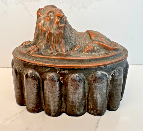 Antique copper jelly mould - jelly,