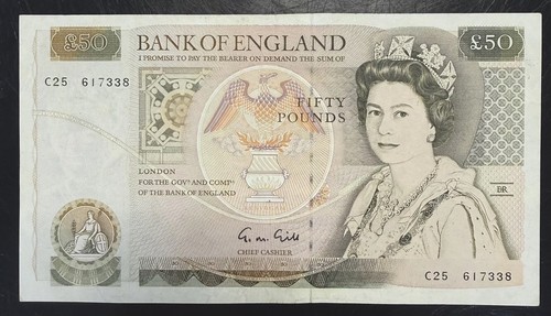 Old fifty pound note - old,