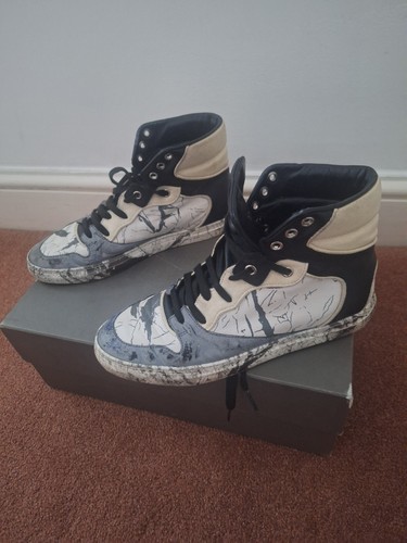 Balenciaga high top marble - top,