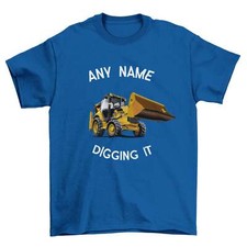 Boys Personalised Kids Digger