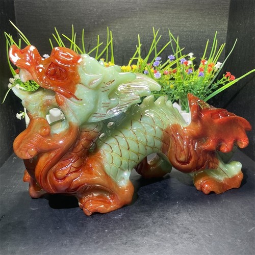 5lb natural xiuyan jade - 7.5lb, 11"
