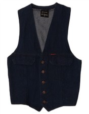 Vintage Mens Denim Waistcoat