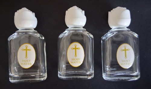 Glass holy water bottles pack - glass,