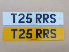 PERSONALISED REGISTRATION CAR NUMBER PLATE. T25 RRS. (RANGE ROVER SPORT)