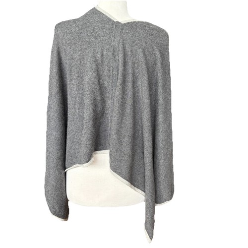 Cashmere topper poncho wrap - cashmere,