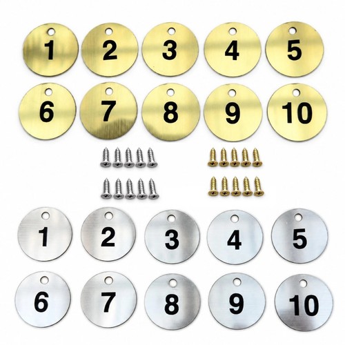 Engraved number discs gym - discs,