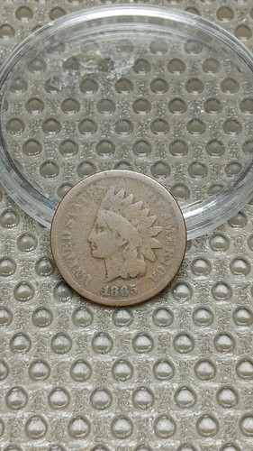 1865 plain indian head - 1865,