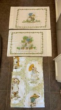 Vintage Springmaid Holly Hobbie American Greetings Twin Flat Bedsheet pillowcase