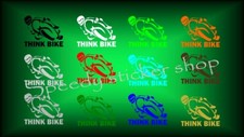 THINK BIKE Car Van Sticker
