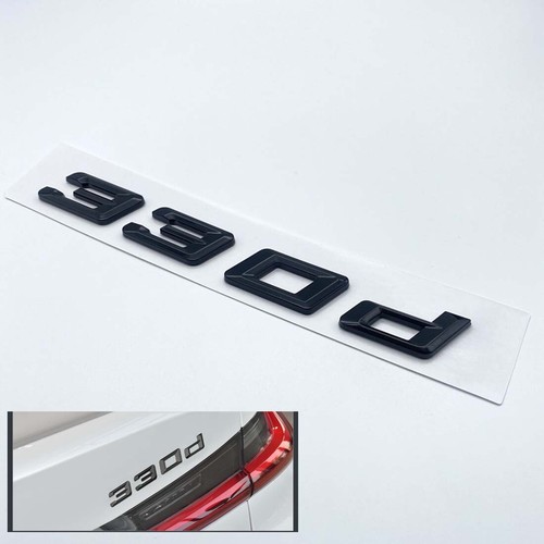 Gloss black 330d - car, letter