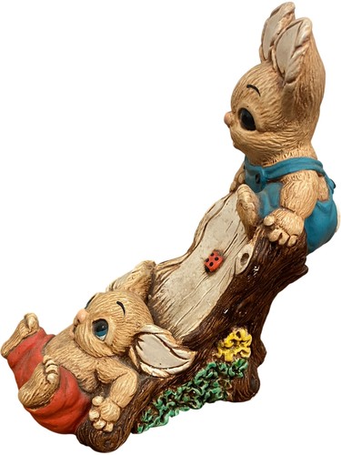 Whimsical rabbit figurine - whimsical,
