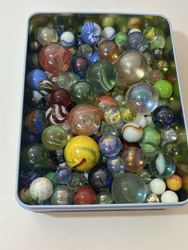 Vintage marbles large job lot - marbles,