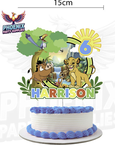 Personalised lion pride - lion, cake