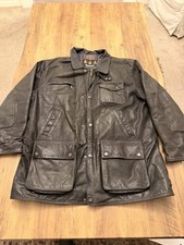 Barbour Bushman Leather Jacket