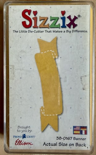 Sizzix banner die cut - cut, original