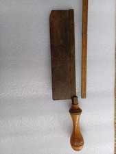 Vintage 8" Brass Backed Gentlemans Saw Gents Dovetail Tenon Saw Old Tool