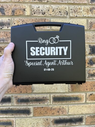 Personalised ring security box - security,