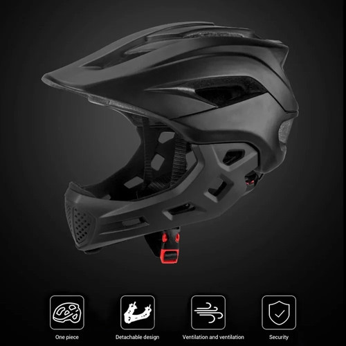 Black 2in1 kids full face - kids,