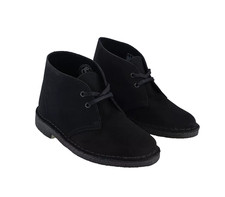 Clarks Originals Womens Desert Boots Black Suede Lace Up UK 5 D RRP £120
