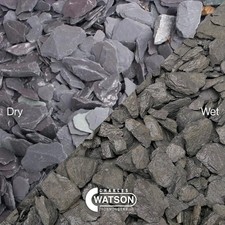 Graphite grey slate chippings - grey,