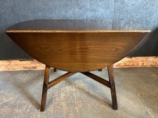 Ercol Drop Leaf Table Old Colonial 377 Dining Table Kitchen Table 1950s 